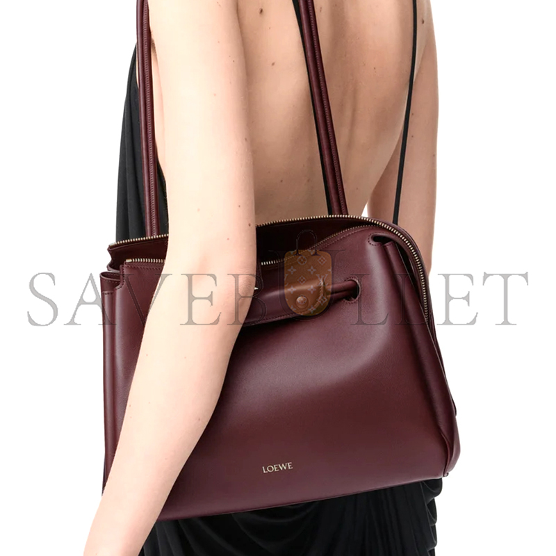 l0ew* medium madrid bag in S*pple calfskin aanbab1x01-7240 (28.5*23*11cm)